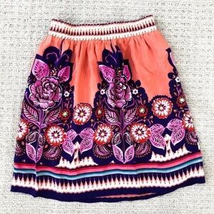 Anthropologie Edme & Esyllte Phosphorescence Floral Pull On Skirt 6